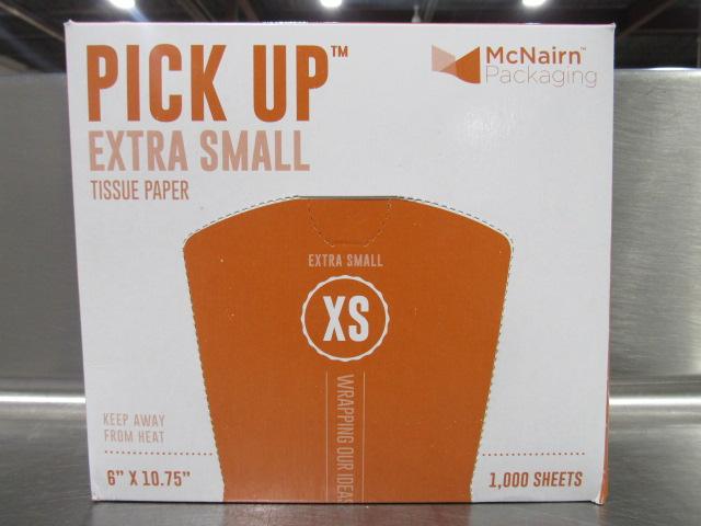 MCNARIN "PICK UP" EXTRA SMALL INTERFOLD TISSUE PAPER 1000 SHEETS 6" x 10.75" 