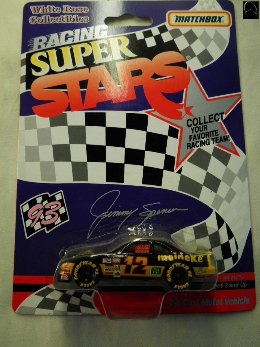 1993 Matchbox Superstars Jimmy Spencer #12 Meineke Racing 1/64 scale car 
